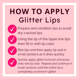 Red Glitter Lip Kit