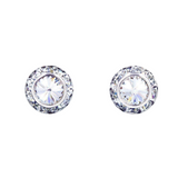 Button Earrings ABS - 13mm