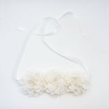 Floral Chiffon Satin Ribbon Tie