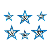 Zebra Star Stickers