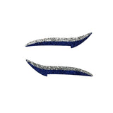 Silver & Royal Blue - Glitter Eye Liner Sticker-Eyeliner Sticker