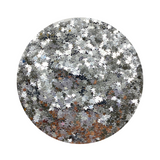 Silver Stars - Glitter Shapes