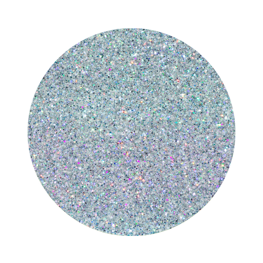 silver holographic glitter