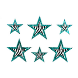 Zebra Star Stickers