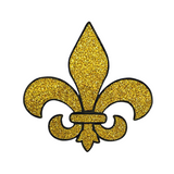 gold mardi gras sticker