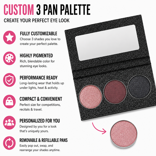 3 Pan Custom Eye Shadow Palette
