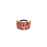 Rhinestone Encrusted Gold Metal Ponytail Cuff 4