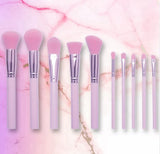 10 Pc - Pink Makeup Brush Collection