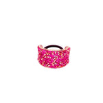 Rhinestone Encrusted Gold Metal Ponytail Cuff 7