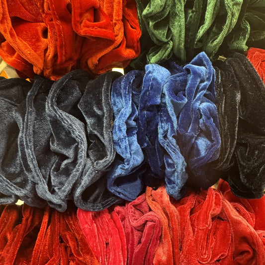 Large Velvet Scrunchies