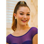 Rhinestone Encrusted Gold Metal Ponytail Cuff 8