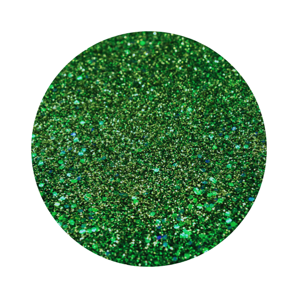 green holographic glitter