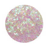 Holographic Pink Glitter Stars