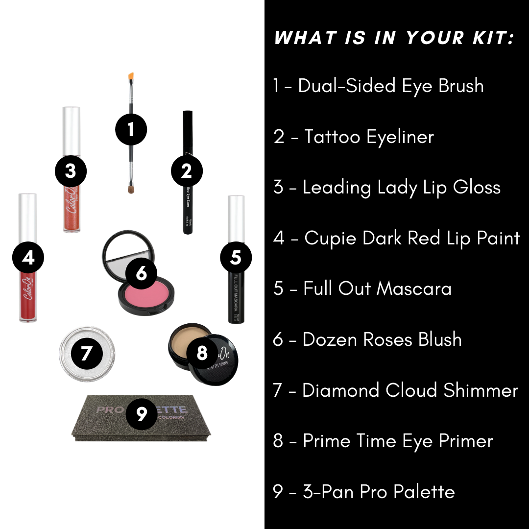The Dance Movement custom dance makeup kit contains sweat proof stage  makeup , easy to use dance makeup for young dancers as well as competition  dancers. An easy to use step by