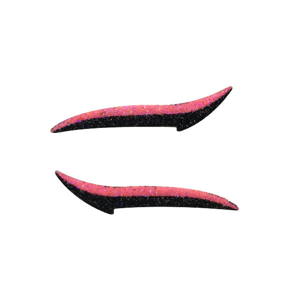 Neon Pink & Black - Glitter Eye Liner Sticker-Eyeliner Sticker