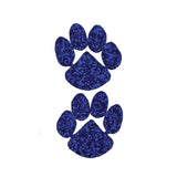 Blue Paw Glitter Stickers