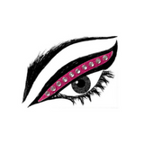 Pink Eye Jewels Sticker