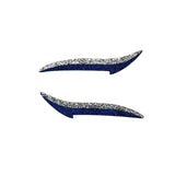 Silver & Royal Blue Glitter Eyeliner Sticker