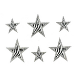 Zebra Star Stickers