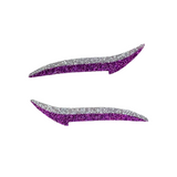 Silver & Purple Glitter Eyeliner Sticker
