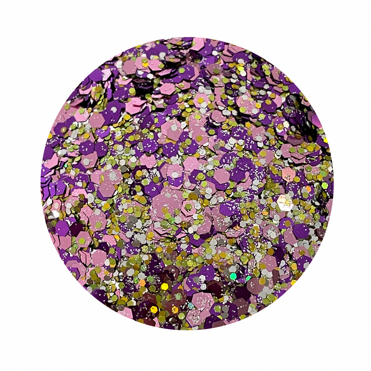 Purple And Gold - Chunky Glitter