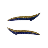 Navy Blue & Gold Glitter Eyeliner Sticker